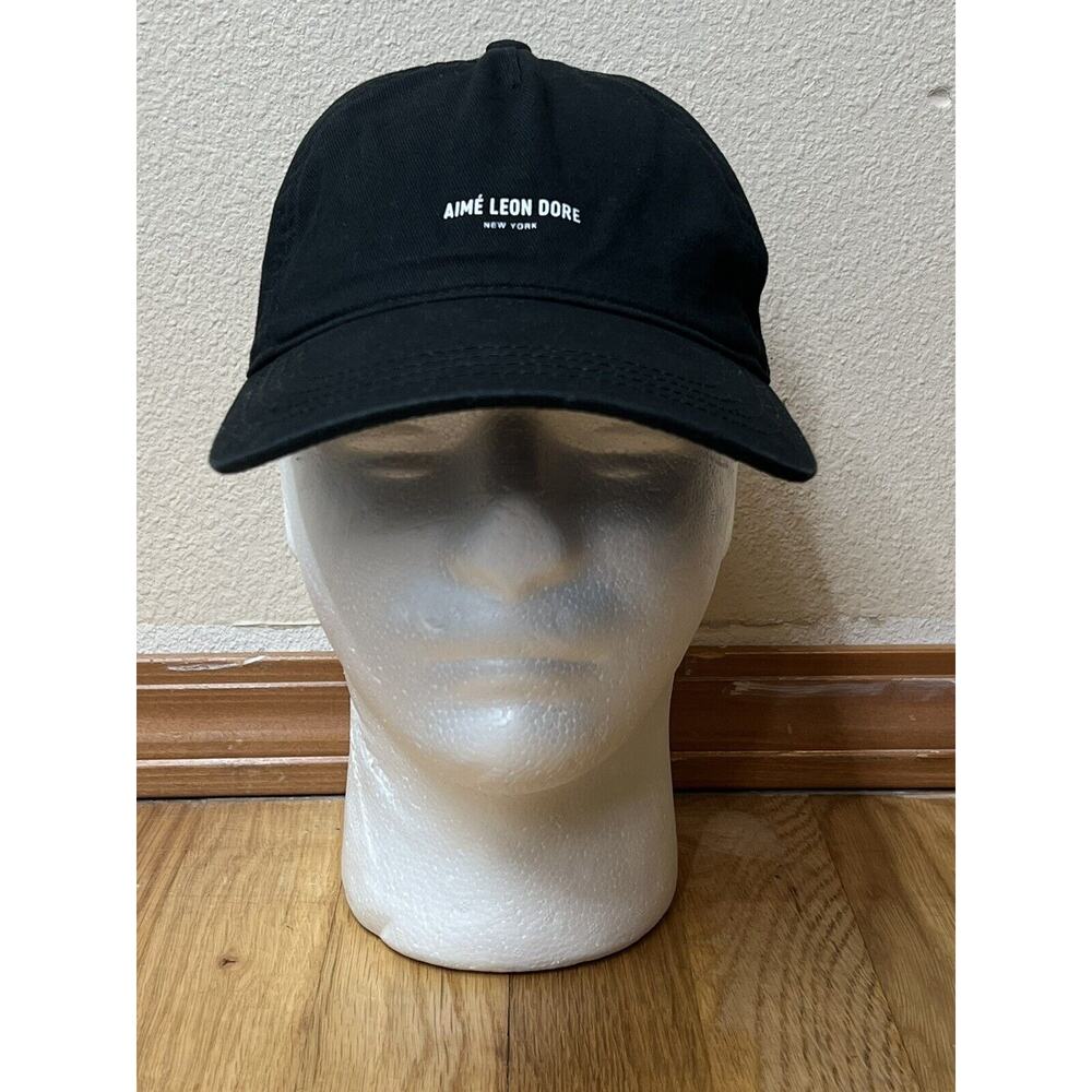 Aime Leon Dore Black Dad Style Cap Adjustable Streetwear Hat